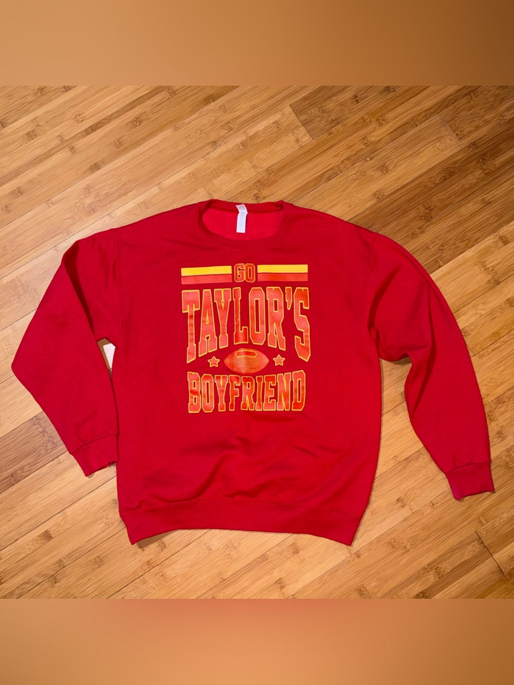 Taylor Swift Travis Kelce 87 Sweatshirt Red Taylor's Boyfriend L Chiefs Football